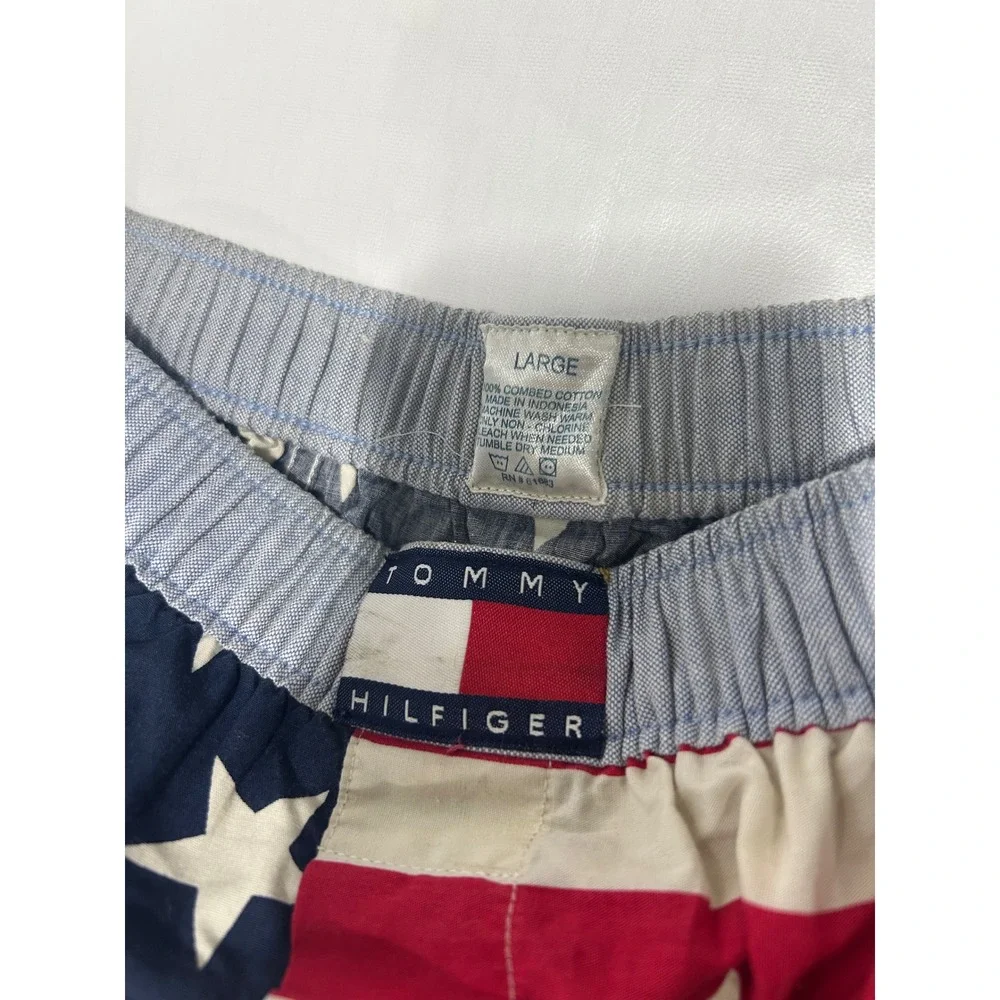 Tommy Hilfiger Mens American‎ Flag Stars and Stripes Cotton Boxers Large Vintage